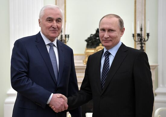 President Putin meets with President of South Ossetia Tibilov