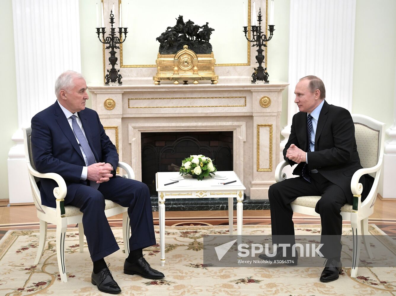 President Putin meets with President of South Ossetia Tibilov