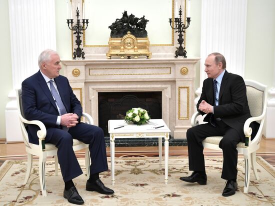 President Putin meets with President of South Ossetia Tibilov