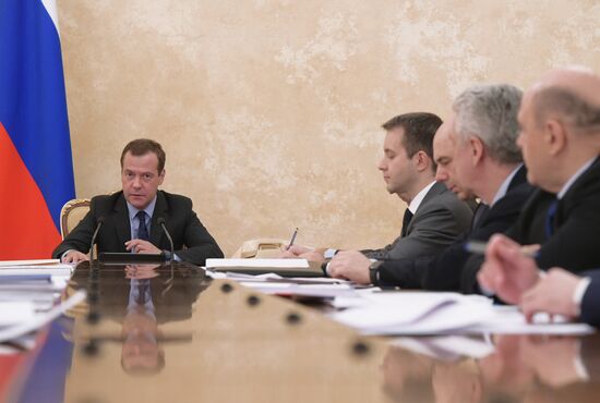 Prime Minister Medvedev holds meeting on cloud computing state infrastructure