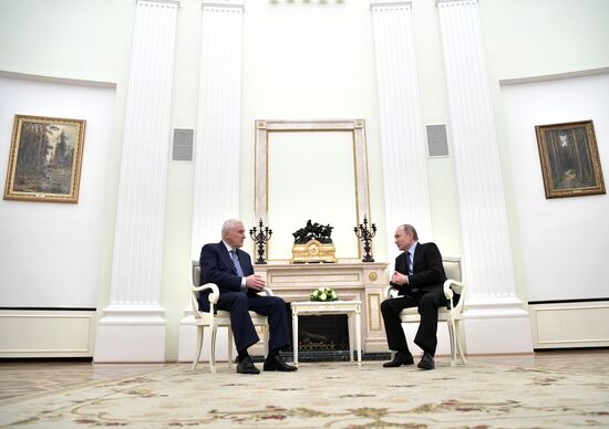 President Putin meets with President of South Ossetia Tibilov