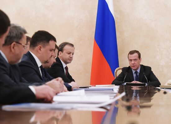 Prime Minister Medvedev holds meeting on cloud computing state infrastructure