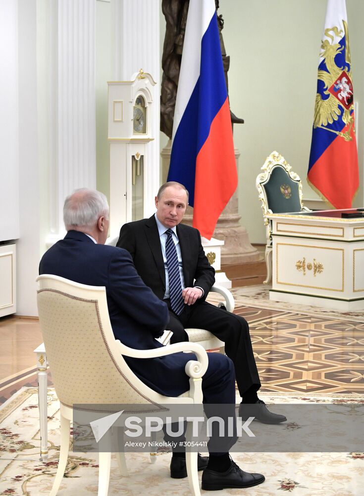 President Putin meets with President of South Ossetia Tibilov