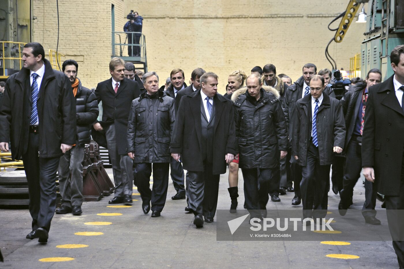 Vladimir Putin visits Podolsk