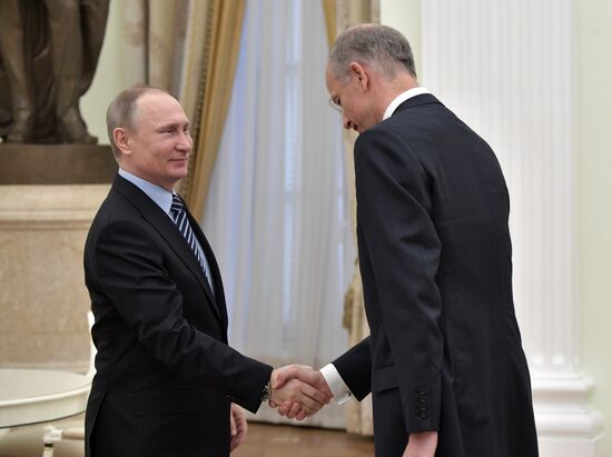 President Vladimir Putin meets with BASF Group CEO Kurt Bock