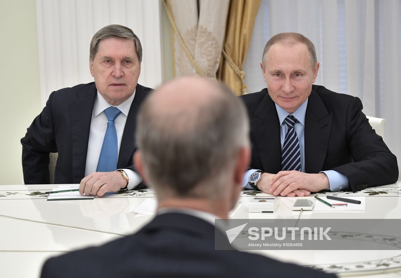 President Vladimir Putin meets with BASF Group CEO Kurt Bock