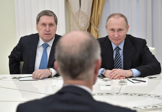 President Vladimir Putin meets with BASF Group CEO Kurt Bock