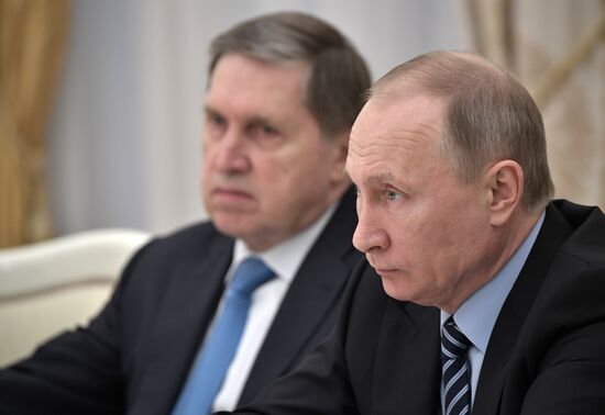 President Vladimir Putin meets with BASF Group CEO Kurt Bock