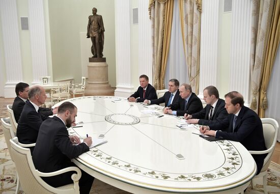 President Vladimir Putin meets with BASF Group CEO Kurt Bock