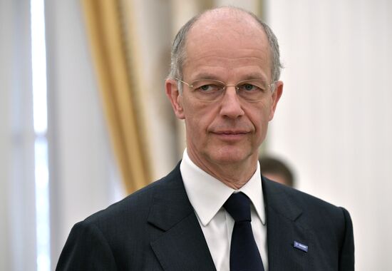 President Vladimir Putin meets with BASF Group CEO Kurt Bock