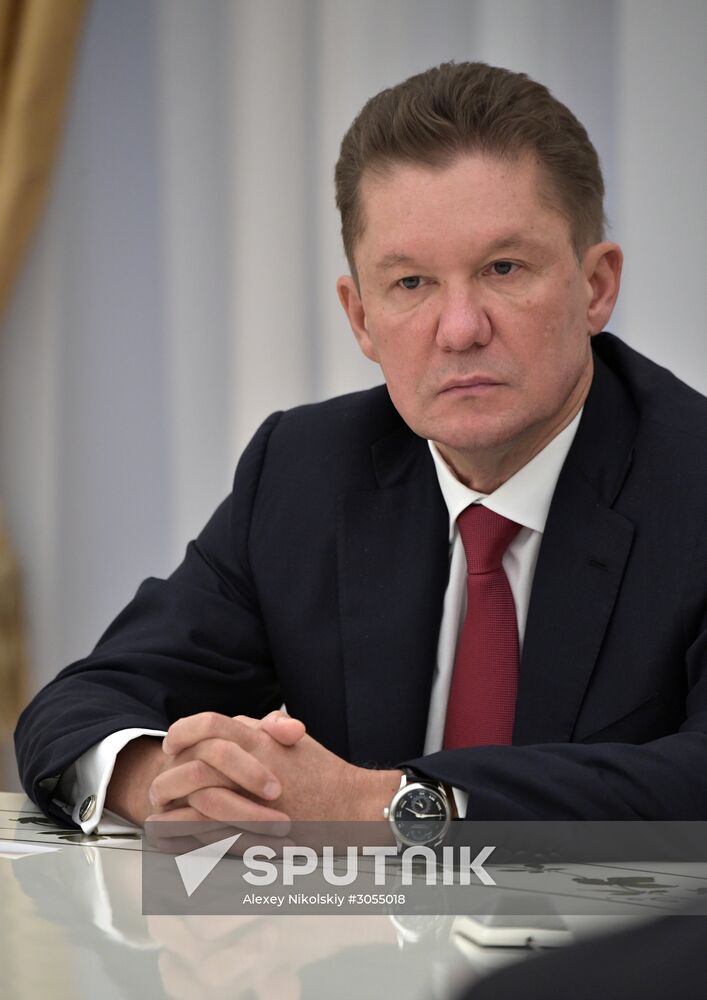 President Vladimir Putin meets with BASF Group CEO Kurt Bock
