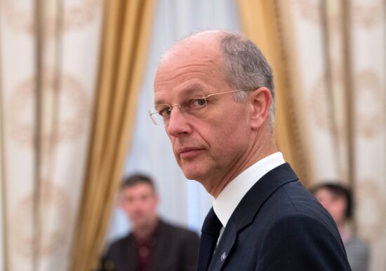 President Vladimir Putin meets with BASF Group CEO Kurt Bock