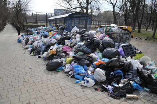 Domestic waste disposal in Lviv