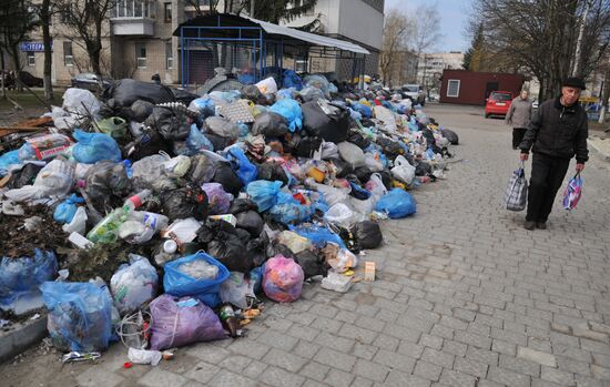 Domestic waste disposal in Lviv
