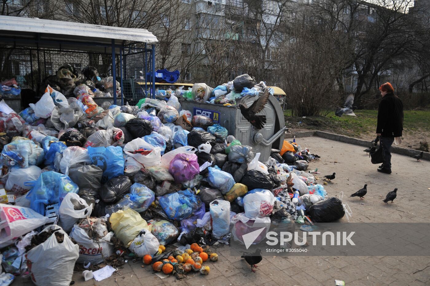 Domestic waste disposal in Lviv