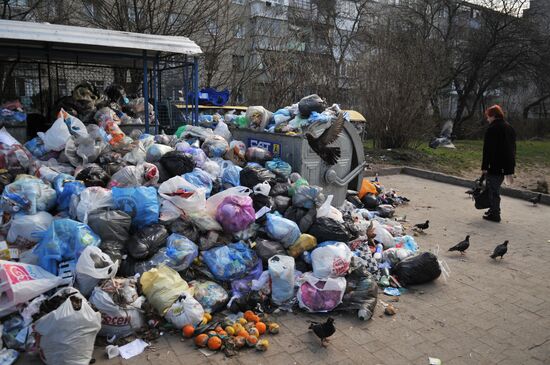 Domestic waste disposal in Lviv