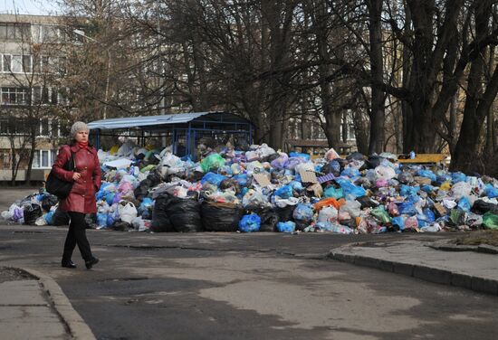 Domestic waste disposal in Lviv