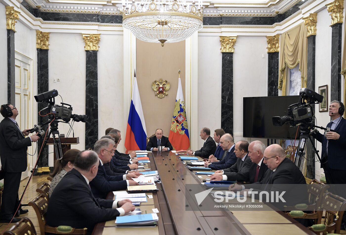 President Vladimir Putin holds meeting of Commission for Military and Technical Cooperation