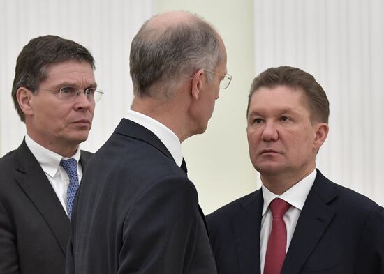 President Vladimir Putin meets with BASF Group CEO Kurt Bock