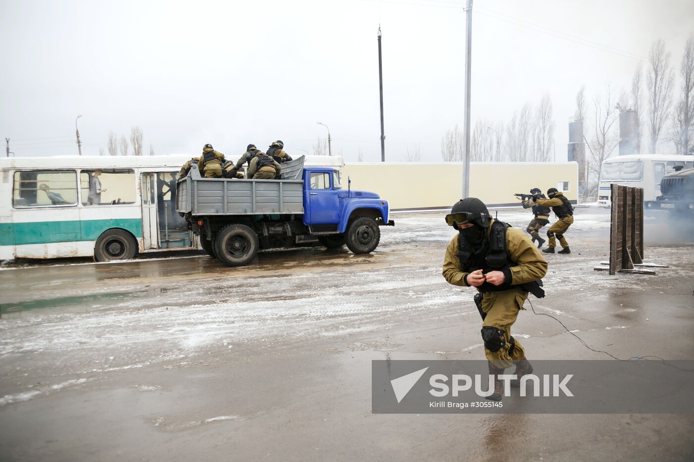 National Guards hold drills in Volgograd Region