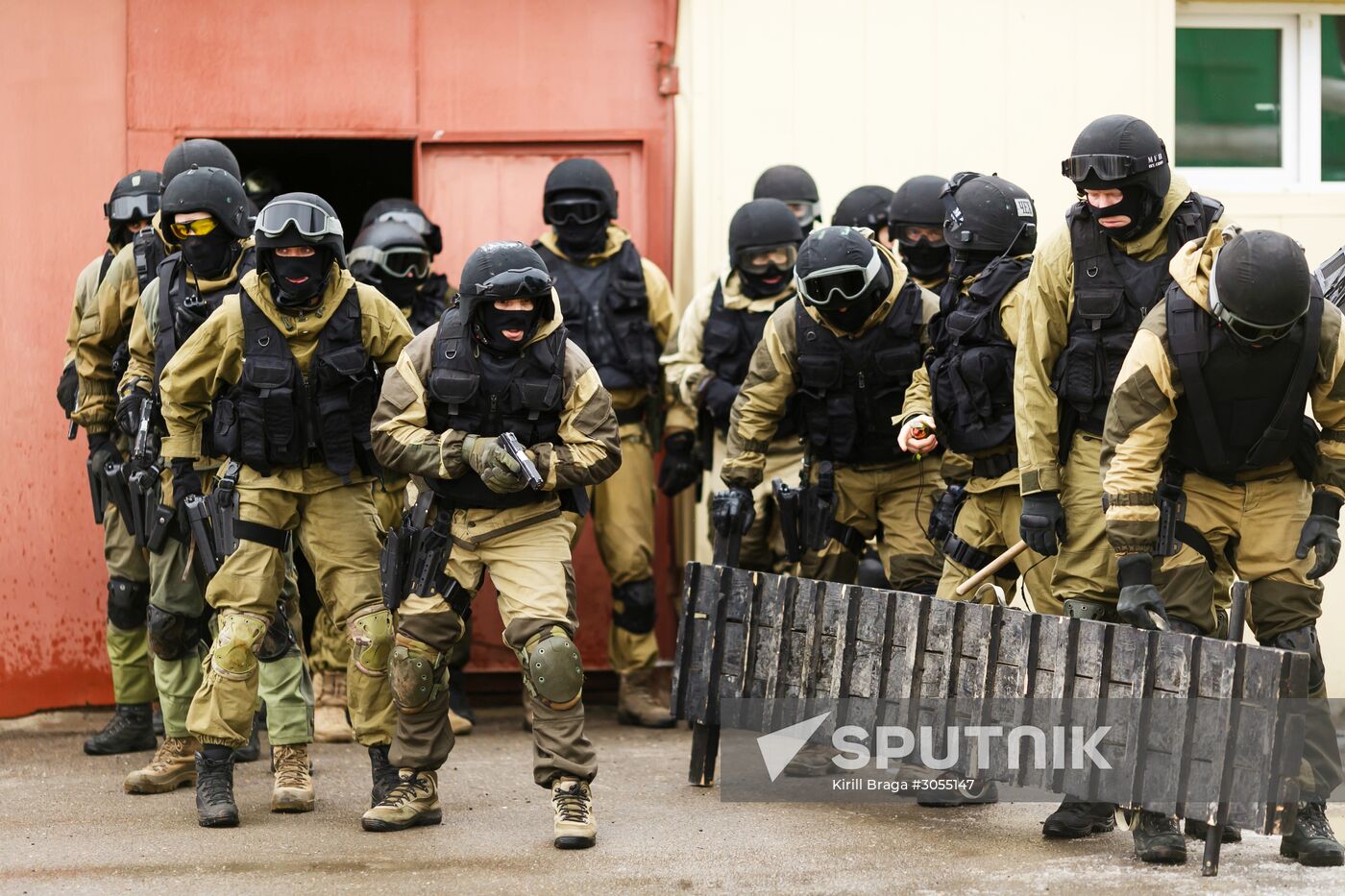 National Guards hold drills in Volgograd Region