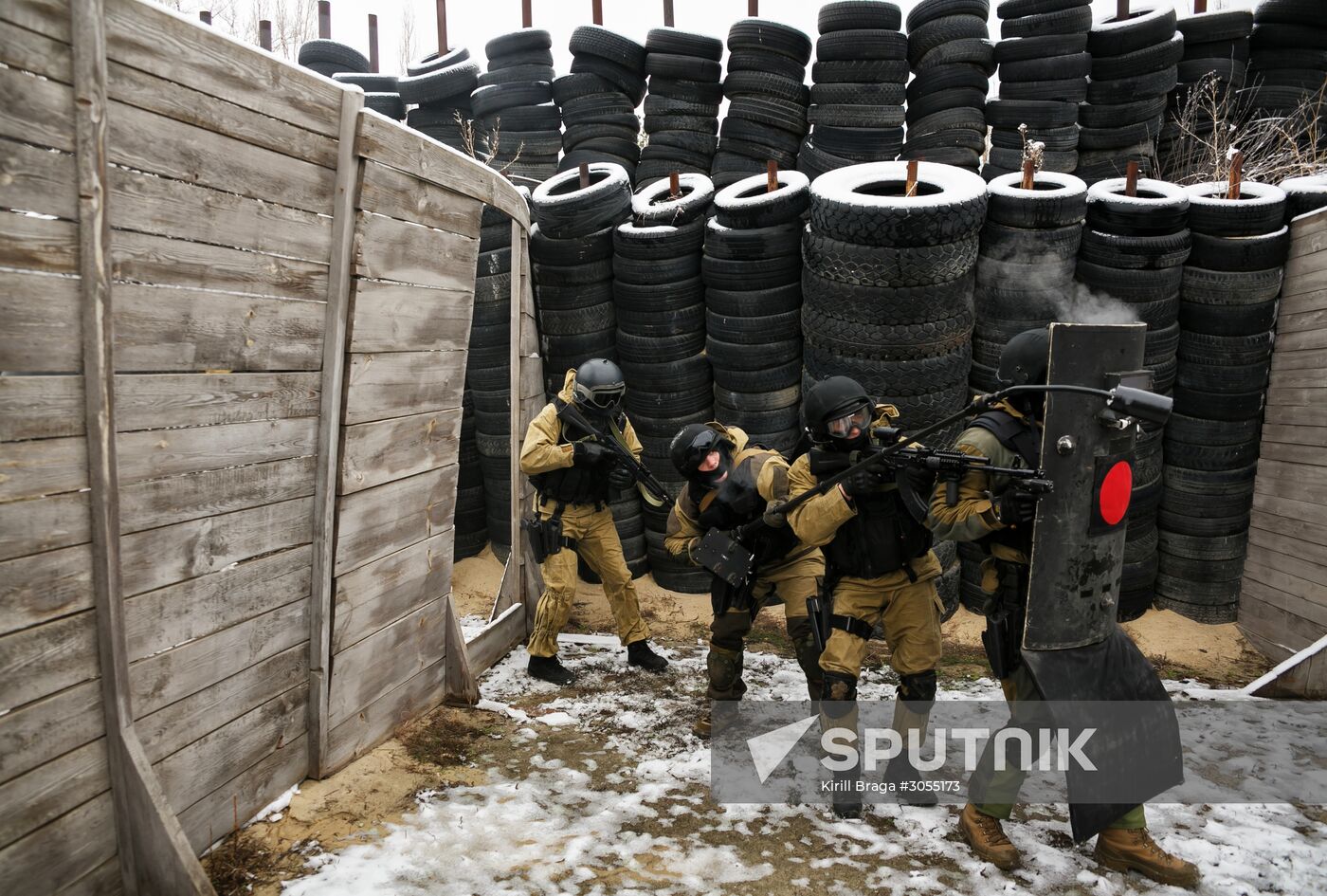 National Guars hold drills in Volgograd Region