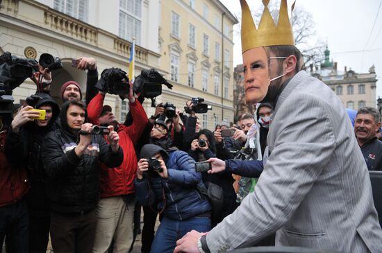 Rally demanding to solve the problem of waste disposal in Lviv