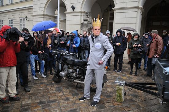 Rally demanding to solve the problem of waste disposal in Lviv