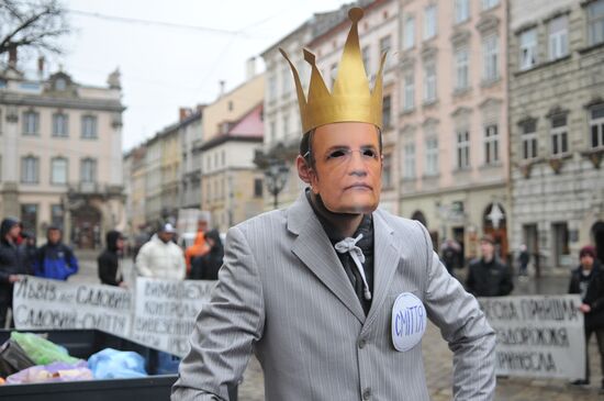 Rally demanding to solve the problem of waste disposal in Lviv