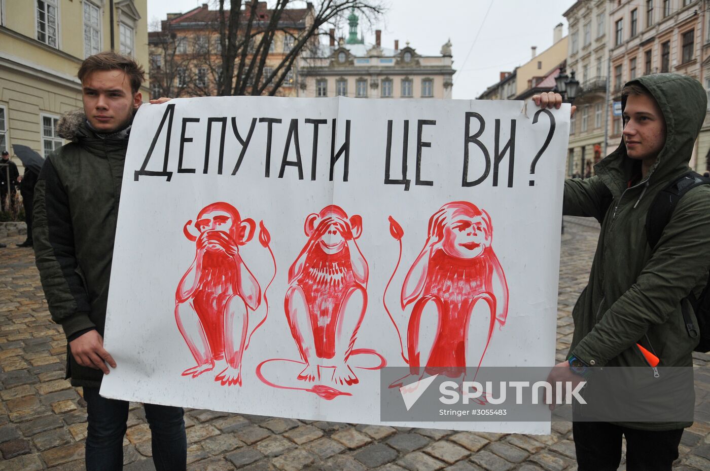 Rally demanding to solve the problem of waste disposal in Lviv