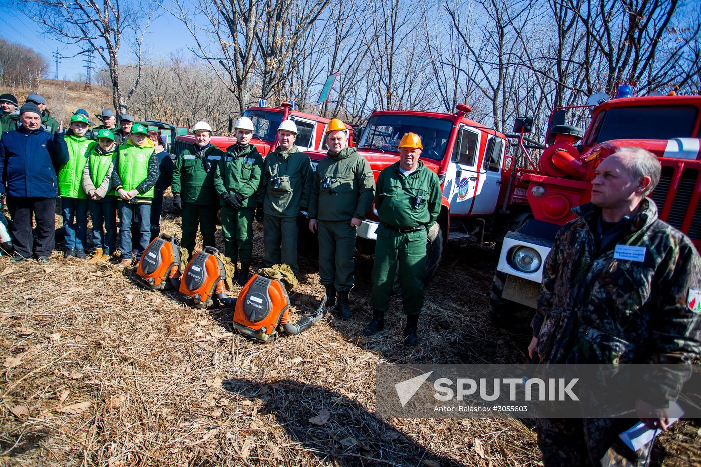 Forest fire fighting training in Primorsky Krai