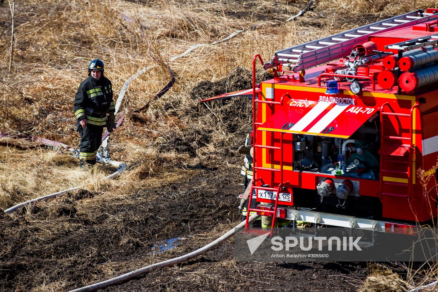 Forest fire fighting training in Primorsky Krai