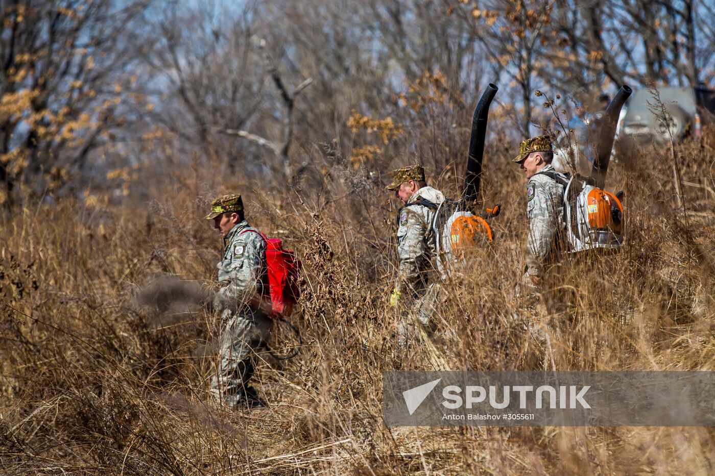 Forest fire fighting training in Primorsky Krai