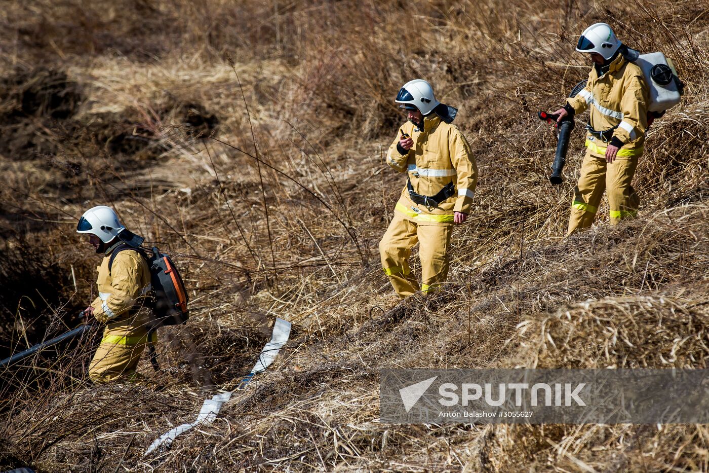 Forest fire fighting training in Primorsky Krai