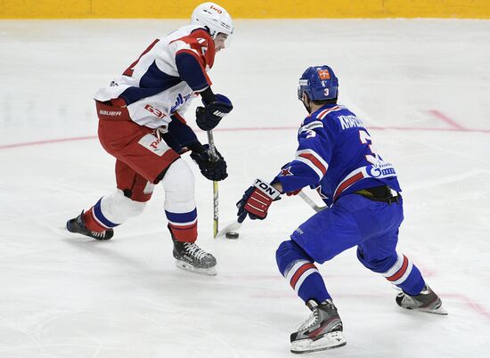 Ice hockey. KHL. SKA vs. Lokomotiv