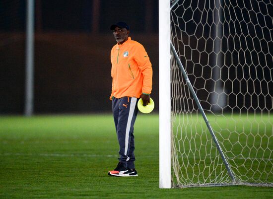 Côte d’Ivoire national football team holds training session