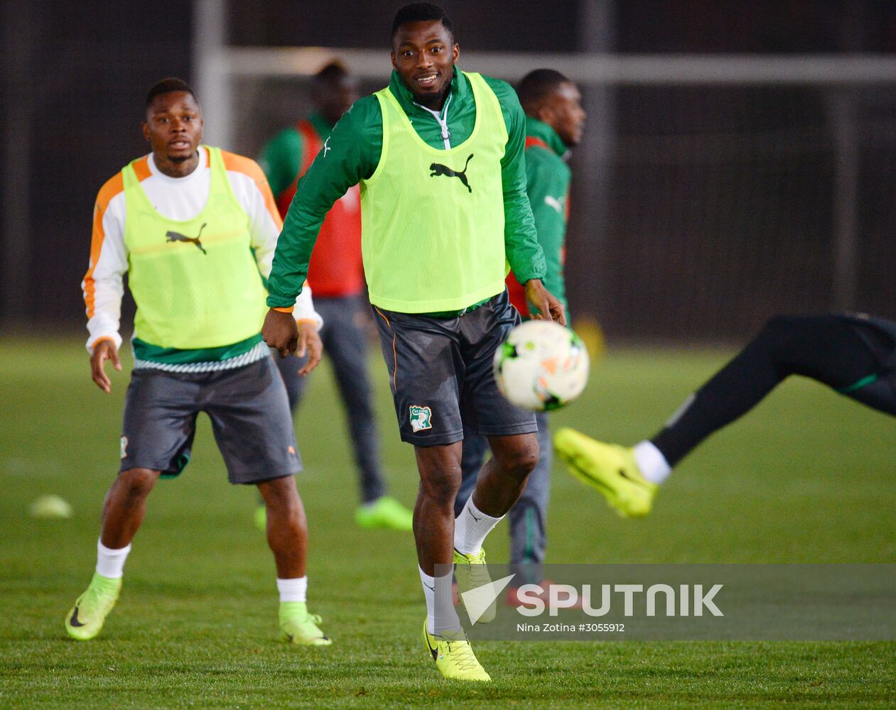 Côte d’Ivoire national football team holds training session