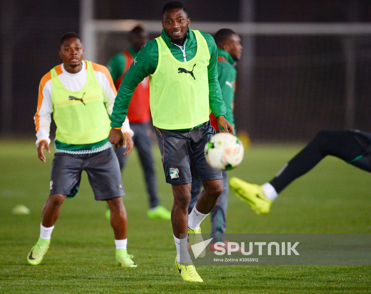 Côte d’Ivoire national football team holds training session