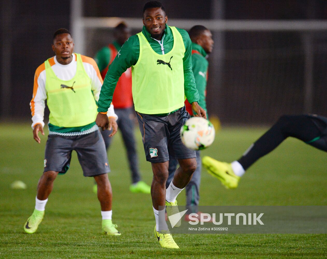 Côte d’Ivoire national football team holds training session