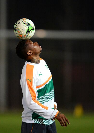 Côte d’Ivoire national football team holds training session