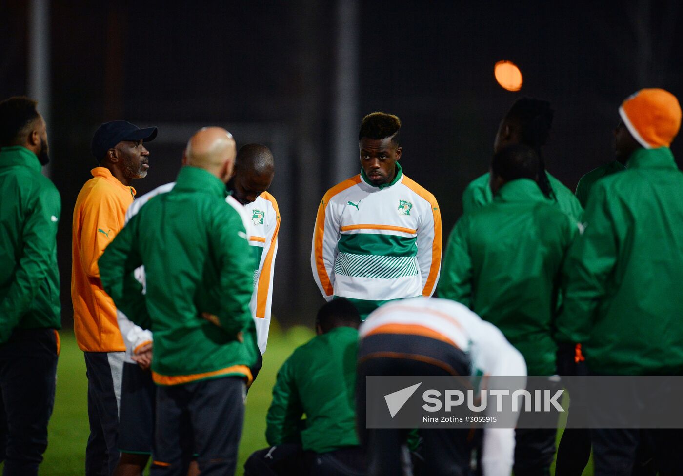 Côte d’Ivoire national football team holds training session