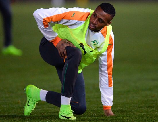 Côte d’Ivoire national football team holds training session