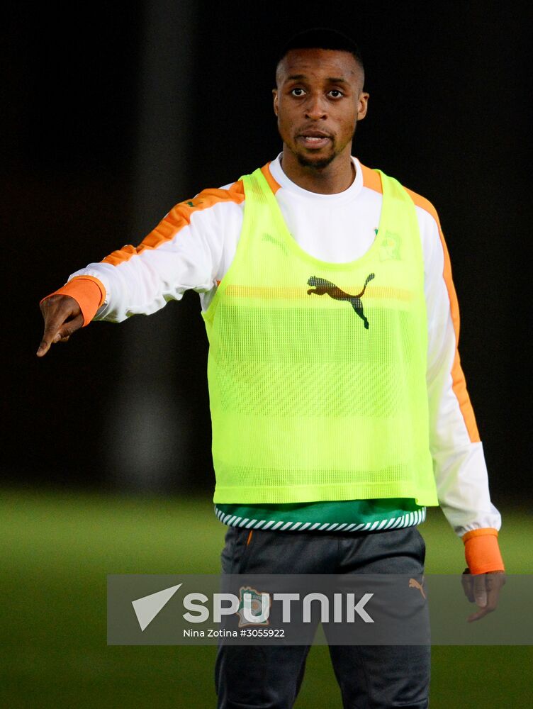 Côte d’Ivoire national football team holds training session