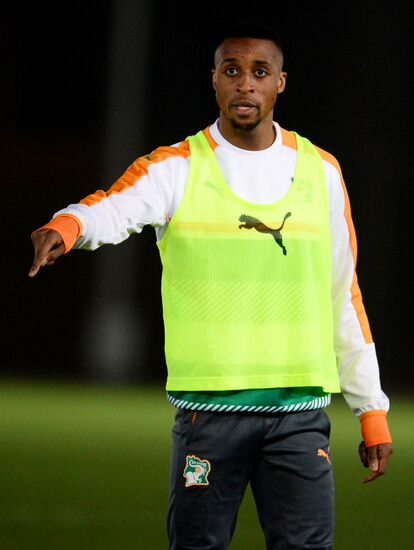 Côte d’Ivoire national football team holds training session