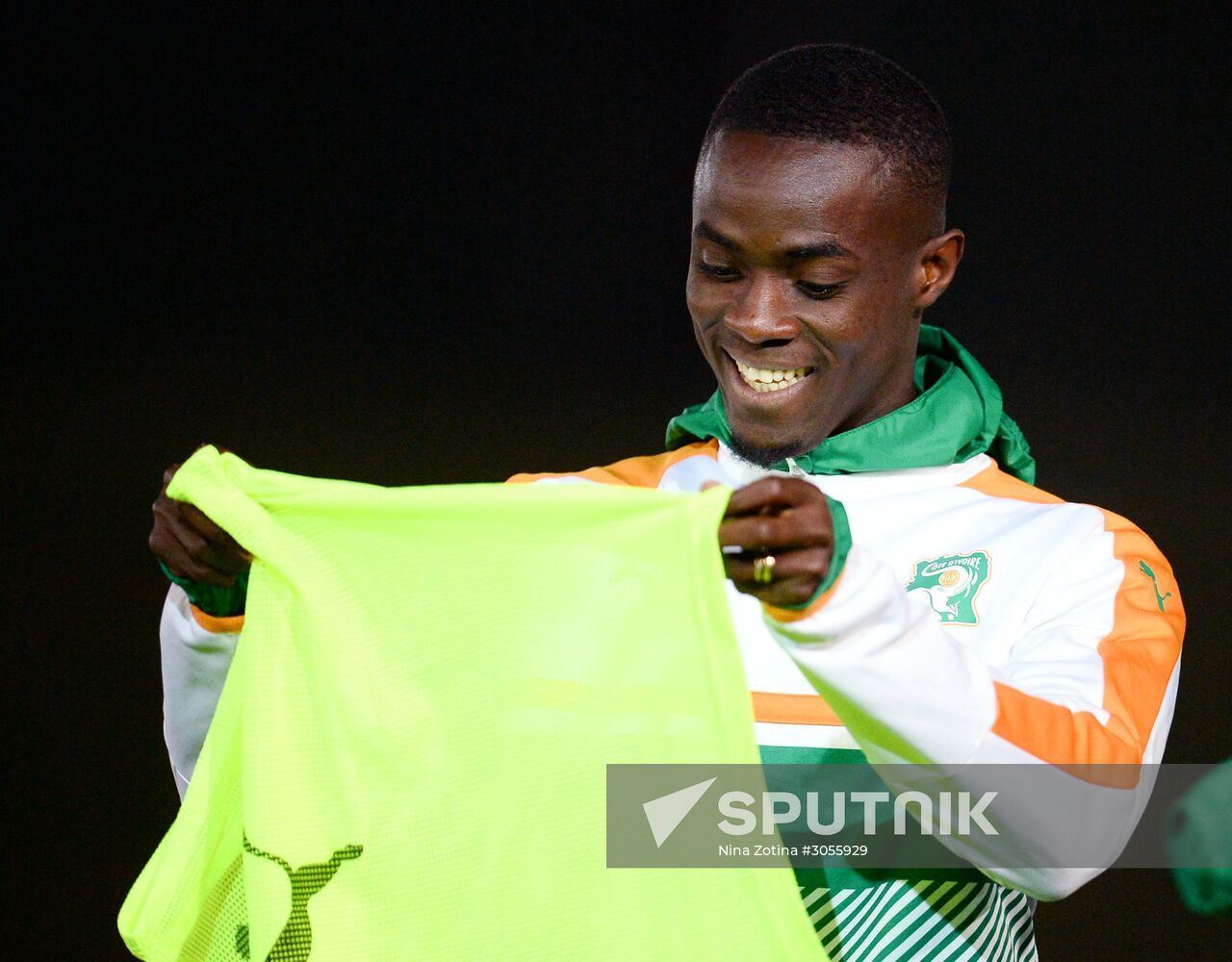 Côte d’Ivoire national football team holds training session