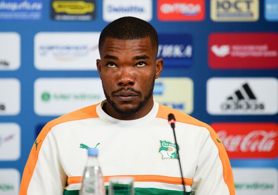 Côte d’Ivoire national football team holds training session