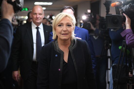 Candidate for French presidency Marine Le Pen visits State Duma