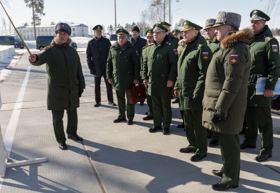 Defense Minister Shoigu's working trip to Novosibirsk