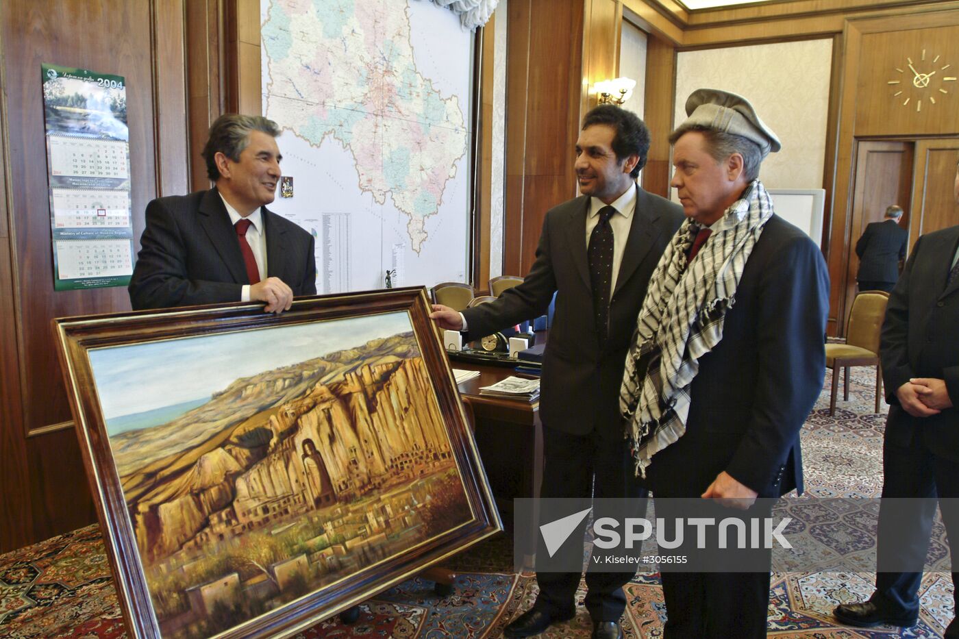 Boris Gromov's meeting with the Afghan Ambassador to Russia Ahmad Massoud