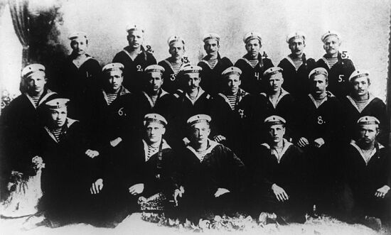 Insurgents of Potyomkin battleship